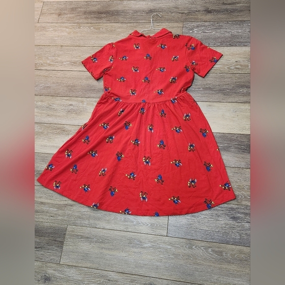 Disney Cakeworthy Red Juniors Dress with Stitch Character Print Size Xlarge - Picture 2 of 8